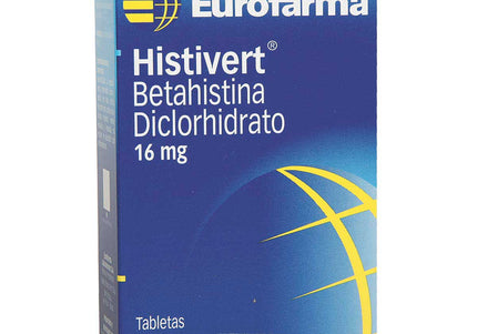 Histivert 16 Mg 30 Tabletas