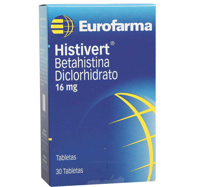 Histivert 16 Mg 30 Tabletas