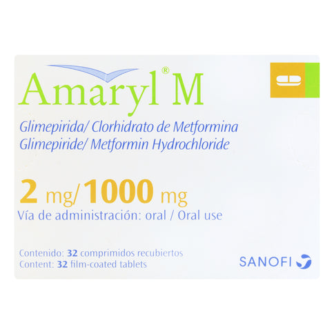 Amaryl M 2 Mg/1000 Mg 32 Comprimidos