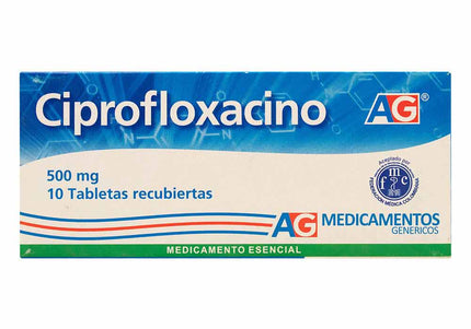 Ciprofloxacina 500 Mg 10 Tabletas Ag