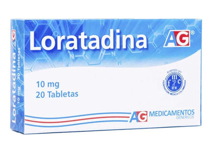 Loratadina 10 Mg 20 Tabletas Ag
