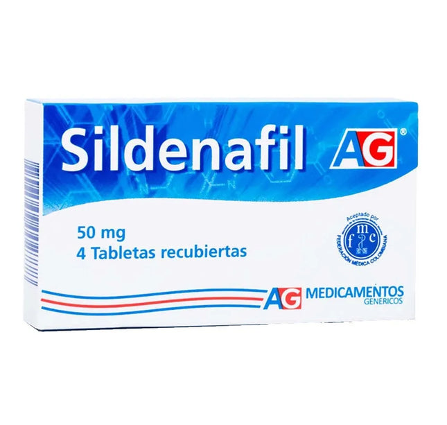Sildenafil 50 Mg 4 Tabletas Ag