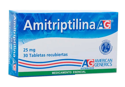 Amitriptilina 25 Mg 30 Tabletas Ag
