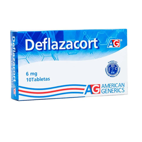 Deflazacort 6 Mg 10 Tabletas Ag
