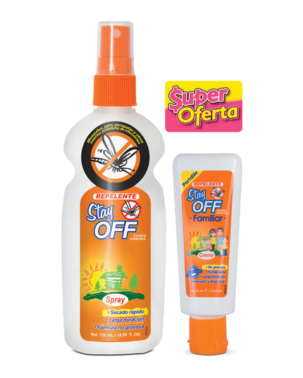 REPELENTE STAY OFF ADUL.120+REP.CR.60ML
