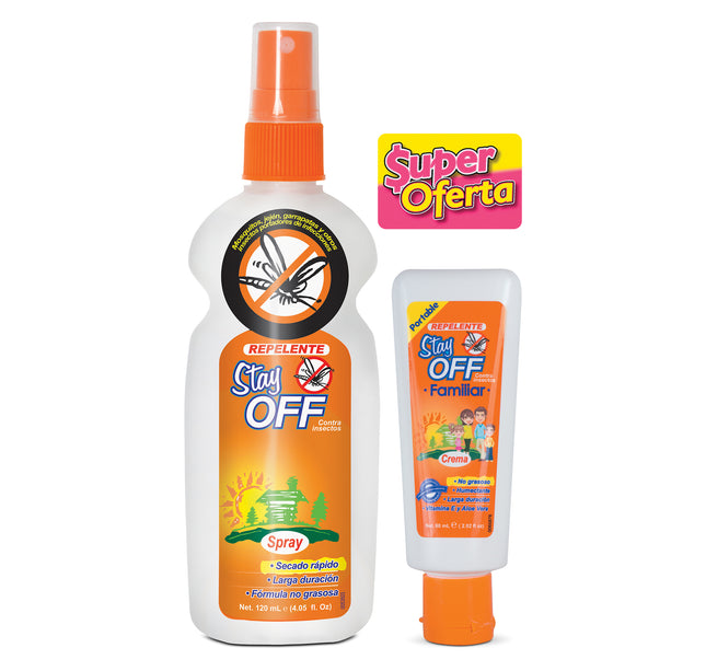 Repelente Stay Off Adultos 120+Repuesto Crema 60Ml
