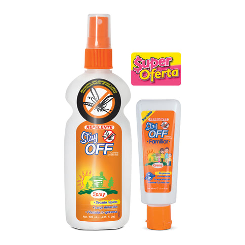 Repelente Stay Off Adultos 120+Repuesto Crema 60Ml