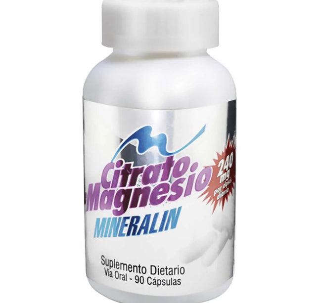 Citrato De Magnesio Mineralin 90 Capsulas