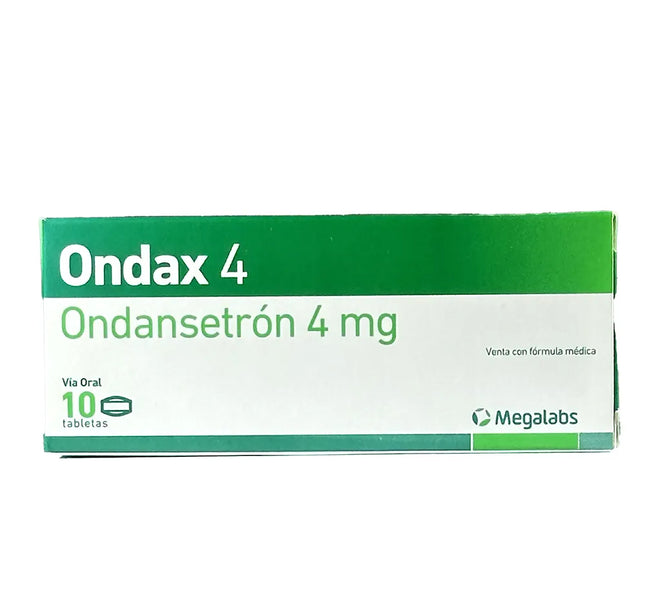 Ondax 4 Mg 10 Tabletas