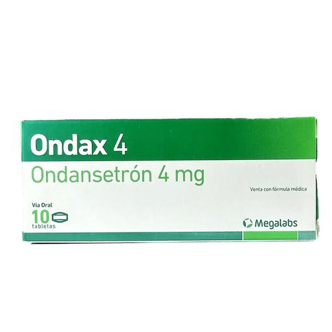 Ondax 4 Mg 10 Tabletas
