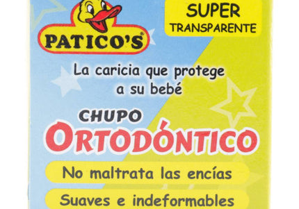 Chupo Ortodontico Silicona Paticos