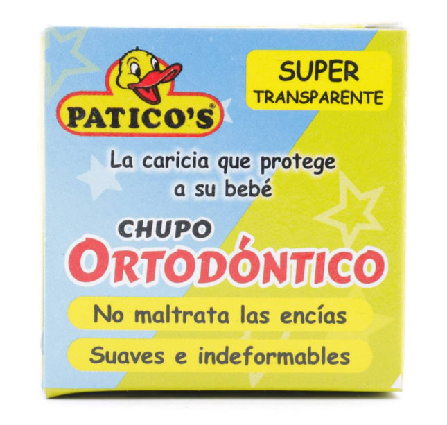 Chupo Ortodontico Silicona Paticos