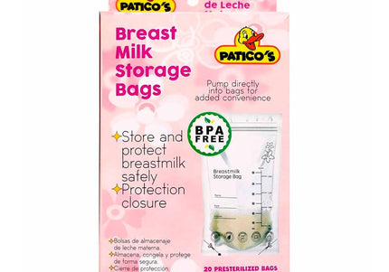 Bolsas Recolectoras Leche  20 Unidades