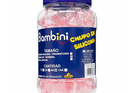 Chupo Silicona Bambini Tarro 48 Unidades