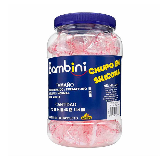 Chupo Silicona Bambini Tarro 48 Unidades