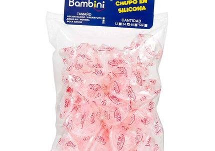 Chupo Silicona Bambini Boca Ancha Bolsa 24 Unidades