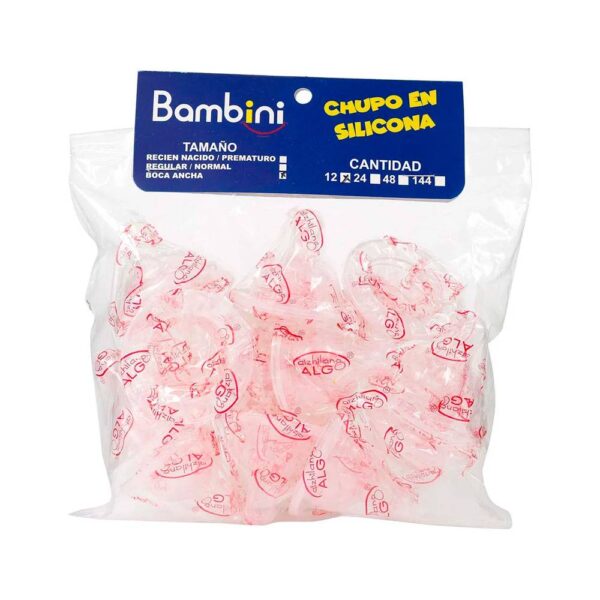Chupo Silicona Bambini Bolsa 12 Unidades