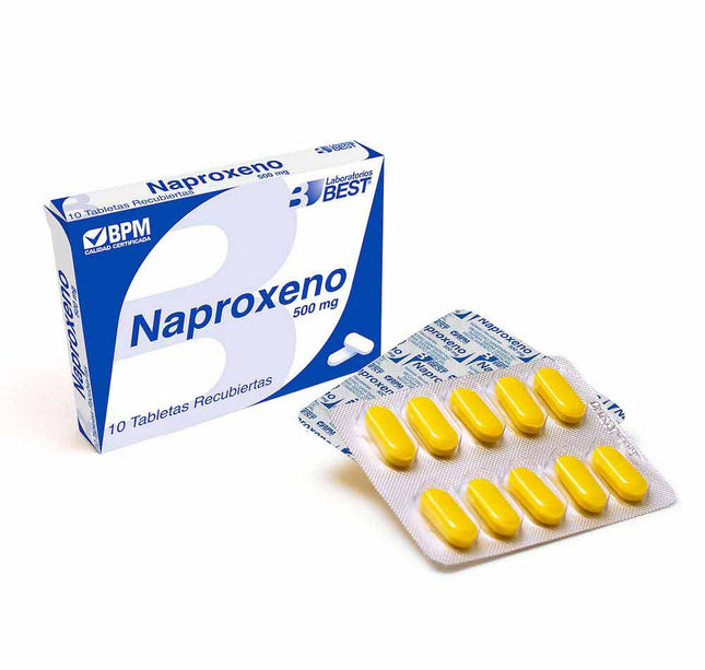 Naproxeno 500 Mg 10 Tabs
