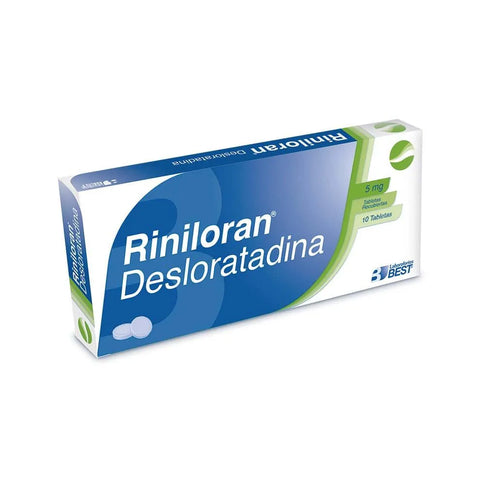 Riniloran 5 Mg 10 Tabletas