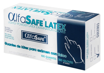 Guante Examen Alfa Latex 100 Und L