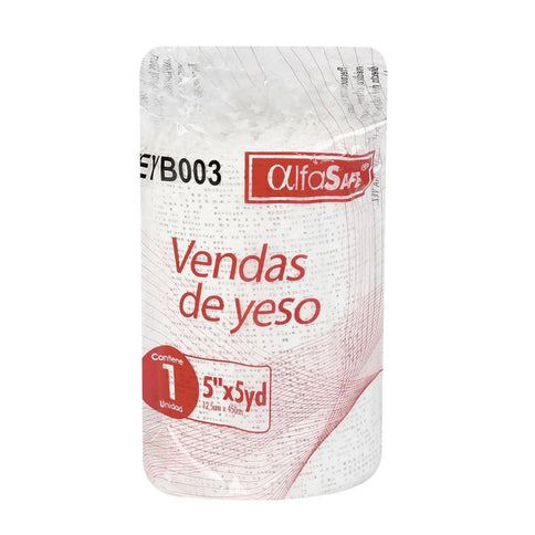 Vendas Yeso Blanca Alfasafe 5X5