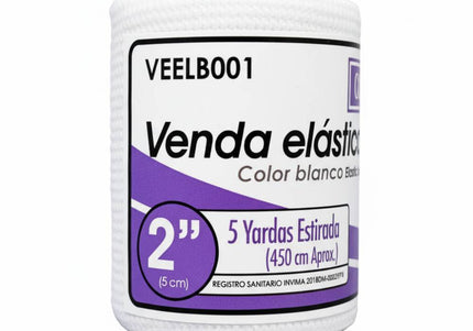 Venda Elastica Blanca Alfa 2X5