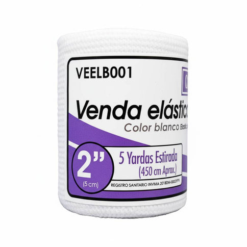Venda Elastica Blanca Alfa 2X5