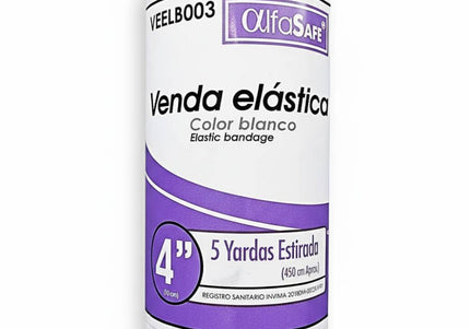 Venda Elastica Blanca Alfa 4X5