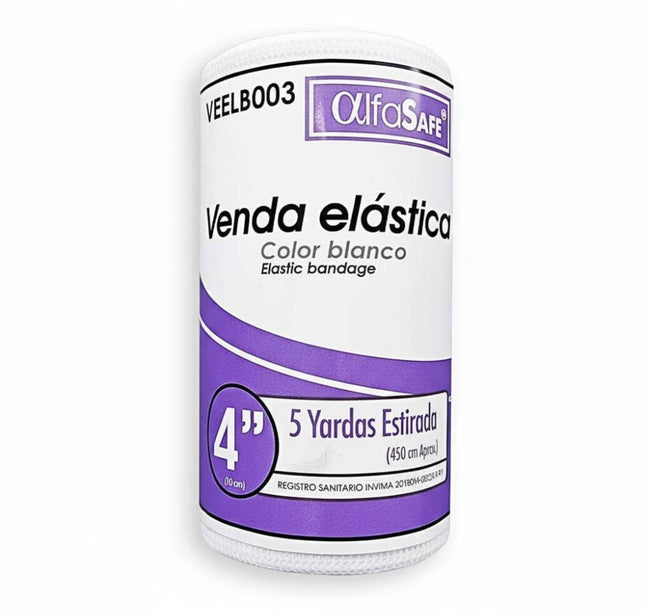 Venda Elastica Blanca Alfa 4X5