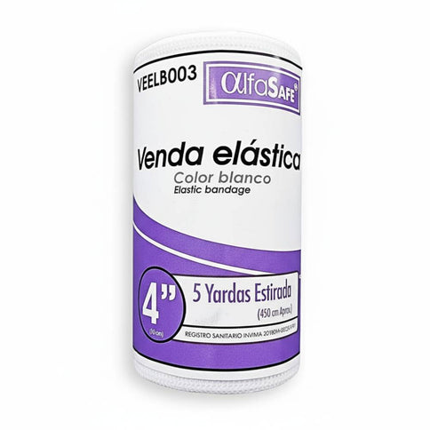 Venda Elastica Blanca Alfa 4X5