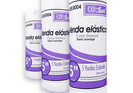 Venda Elastica Blanca Alfa 5X5