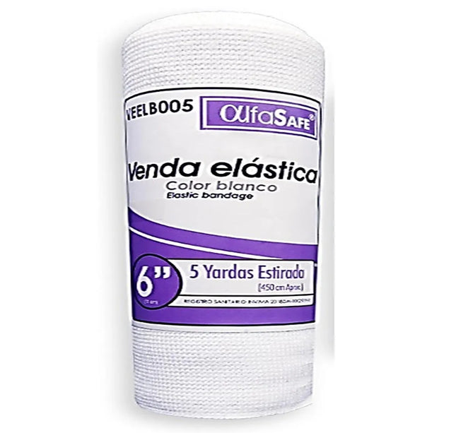 Venda Elastica Blanca Alfa 6X5