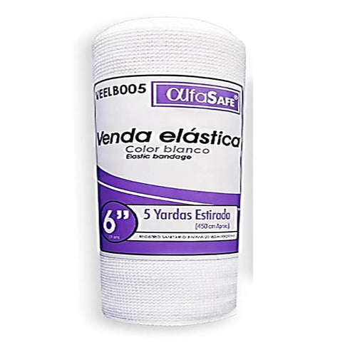 Venda Elastica Blanca Alfa 6X5