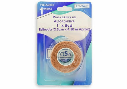 Venda Elastica Autoadhesiva 1X5 Piel Alfa