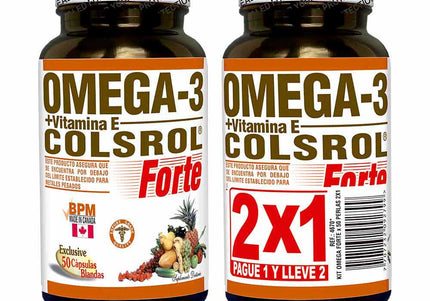 Omega 3 Plus Colsrol 50 Softgels 2X1
