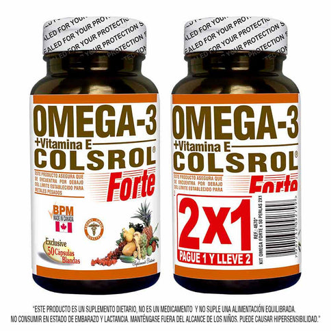Omega 3 Plus Colsrol 50 Softgels 2X1