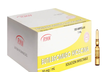 Butilbromuro Hioscina 20 Mg 100 Ampollas