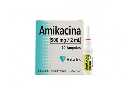 Amikacina 500 Mg/2 Ml 10 Ampollas Vt