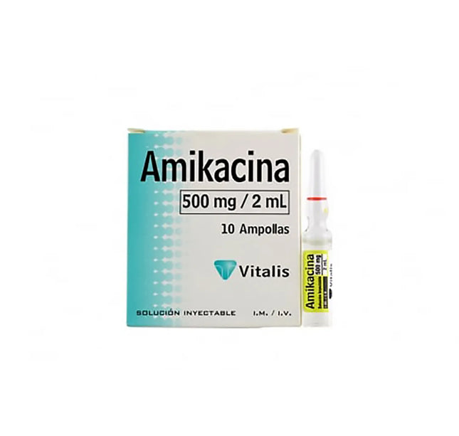 Amikacina 500 Mg/2 Ml 10 Ampollas Vt