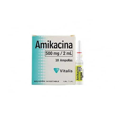 Amikacina 500 Mg/2 Ml 10 Ampollas Vt