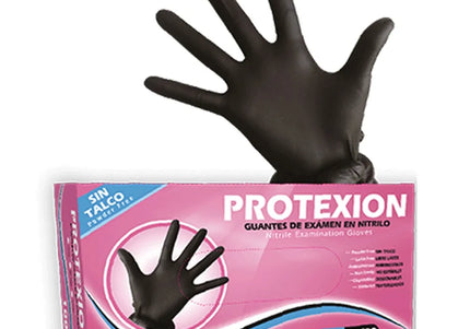 Guante Nitrilo Protexion Negro M 100 Und