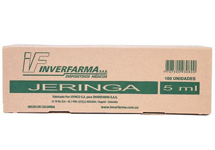 Jeringa 3P 5Ml 21X1.1/2 100 Und Inverfarma