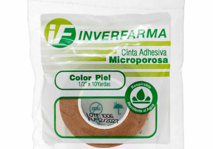 Cinta Micropore Piel Inverfarma 1/2X10 Y