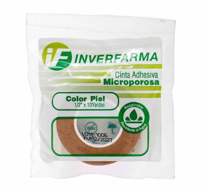 Cinta Micropore Piel Inverfarma 1/2X10 Y