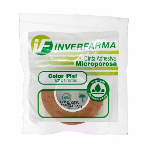 Cinta Micropore Piel Inverfarma 1/2X10 Y