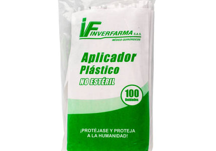Aplicador Plastico 100 Und Inverfarma