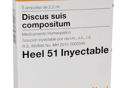 Discus Suis Heel 51 Inyectable 5 Ampollas