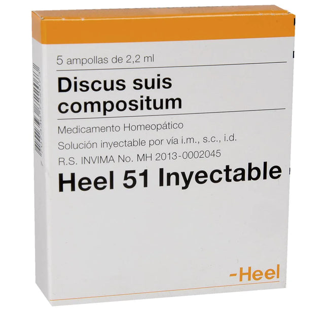 Discus Suis Heel 51 Inyectable 5 Ampollas