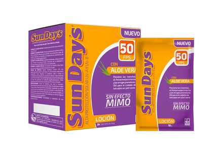 Protector Solar Sundays Alo Vera Fps 50 Locion.24 Sobres