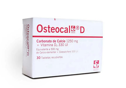 Osteocal D 1250Mg/330Ui 30 Tabletas